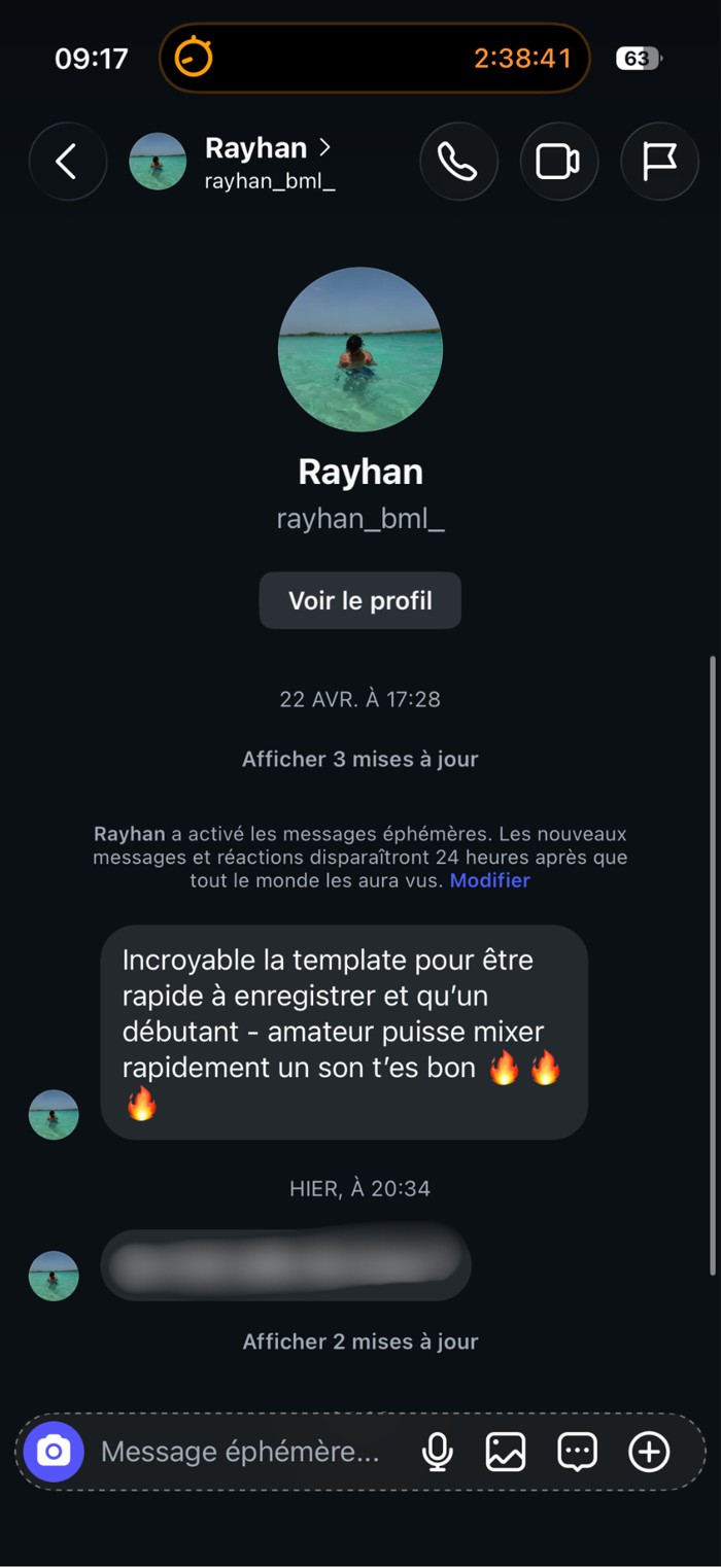 Avis de Rayhan sur Instagram