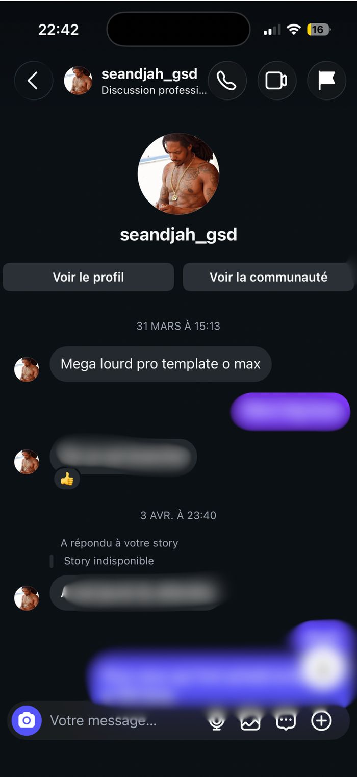 Témoignage de seandjah_gsd