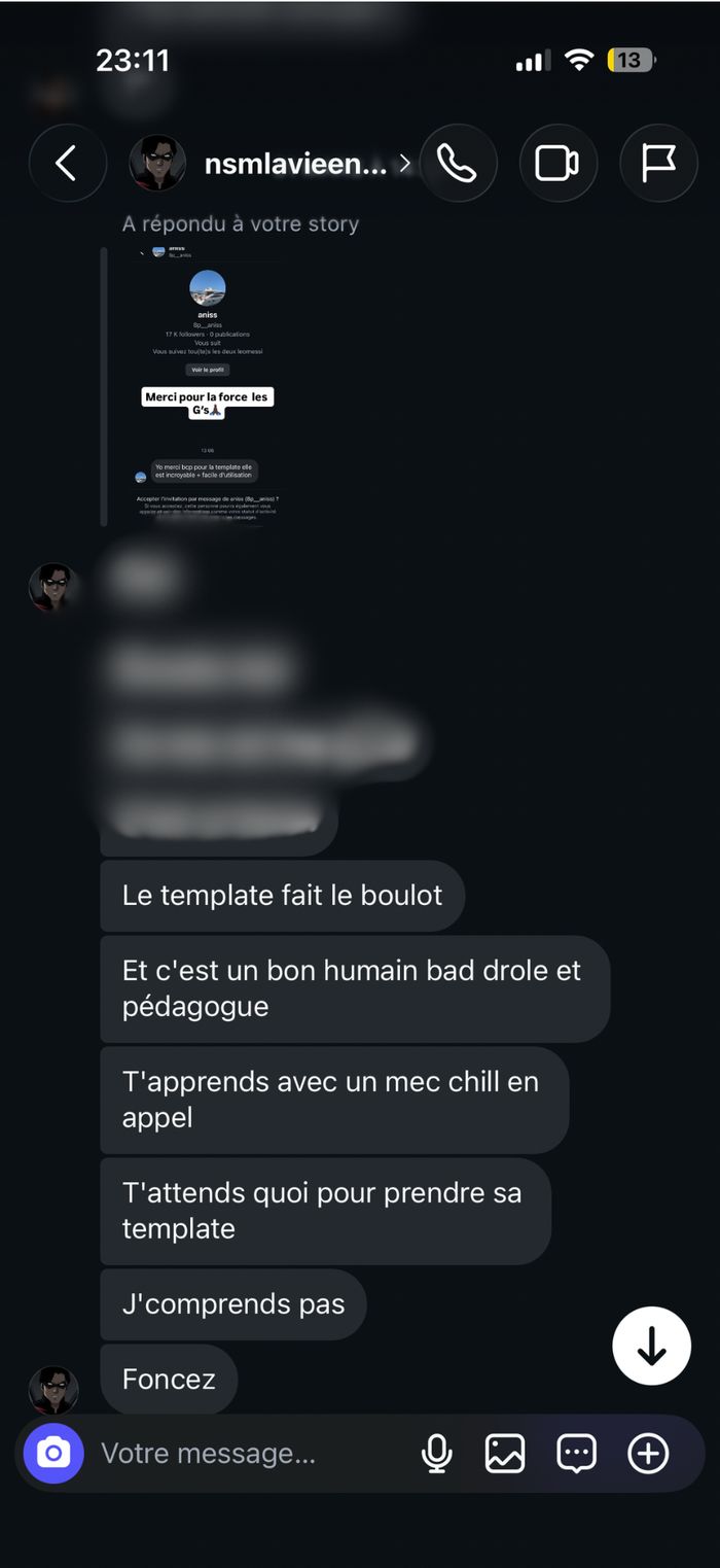 Témoignage d'un client